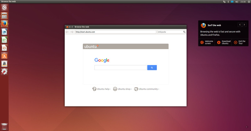 在浏览器中体验 Ubuntu